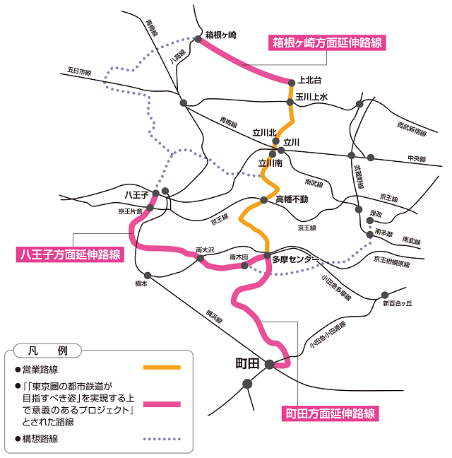 多摩都市モノレールの延伸