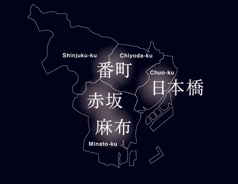 レジデンスサロンのサロンマップ